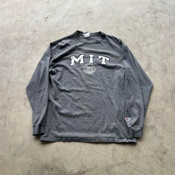 MIT Long Sleeve Mens Champion Mens size L - Picture 1 of 4
